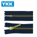 ZÍPER METAL FIXO MÉDIO DOURADO YKK MGTC 36