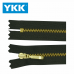 ZÍPER METAL FIXO MÉDIO DOURADO YKK MGTC 36