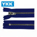 ZÍPER YKK DE METAL FIXO MÉDIO NIQUELADO
